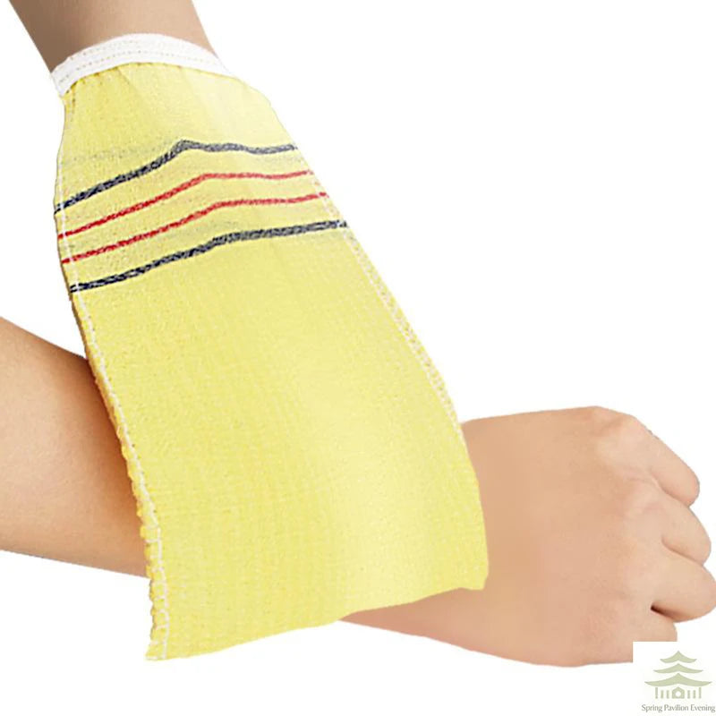 Exfoliating Bath Pad Towels Set for Body Wash & Scrub - Soft Polyester Cotton