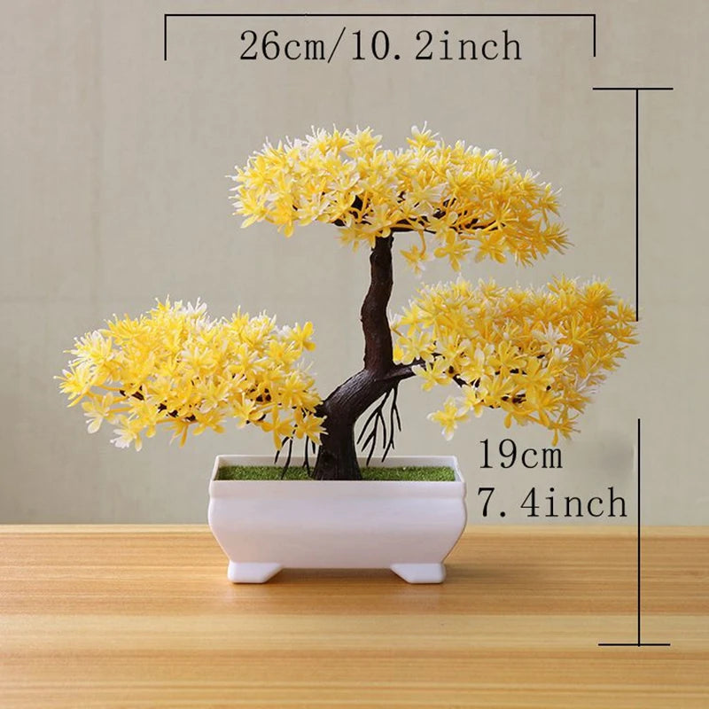Artificial Bonsai Tree with Pot - Indoor & Outdoor Decoration Plants