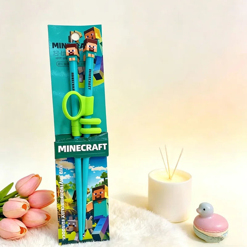 Kids Training Chopsticks Cartoon Reusable Learning Tableware Set