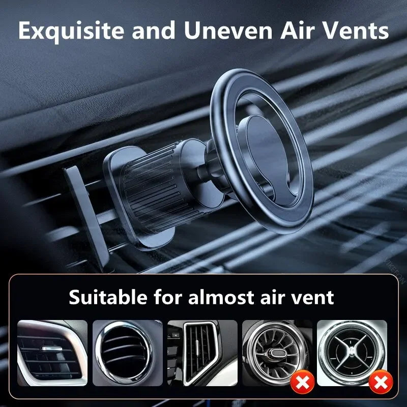 Magnetic Car Phone Holder Mount for Wireless Charging and GPS Compatibility