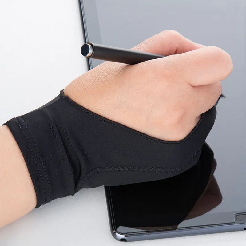 Two-Finger Touch Screen Gloves for Digital Drawing and Tablet Use - Anti-fouling Art Gloves