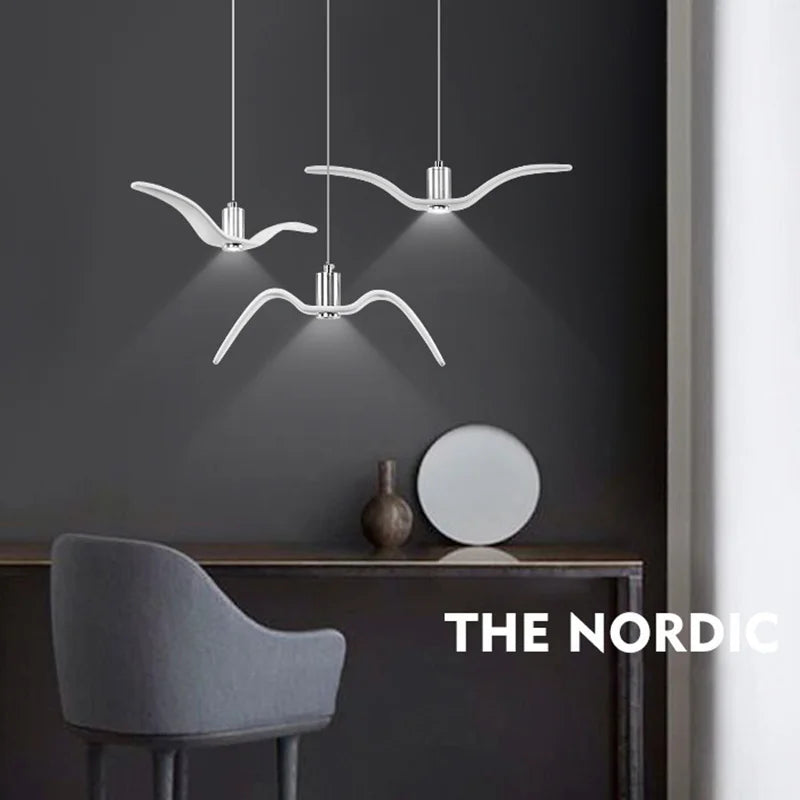 Modern LED Pendant Light Indoor Chandeliers Bird Lamp for Living Room Bedroom Bar