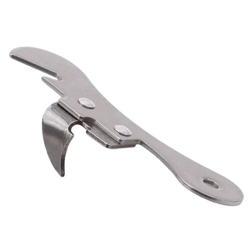 Manual Stainless Steel Can Opener - Safe Side Cut Kitchen Tool