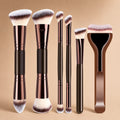 12-Piece Makeup Brush Set with Sponges for Foundation, Powder & Eyeshadow - Versatile & High-Quality