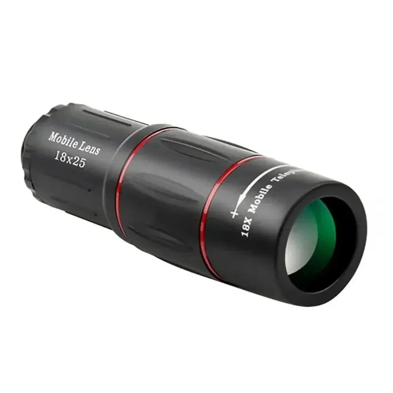 HD Monocular Telescope with Phone Attachment 18X25 Compact Telephoto Lens