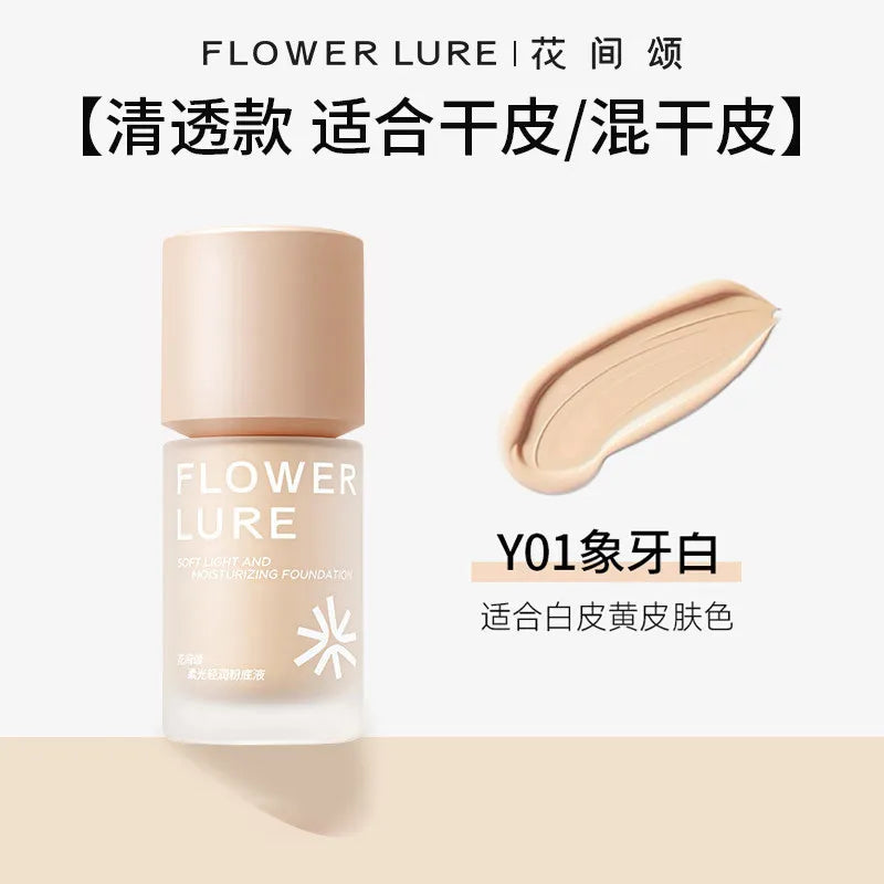 Lightweight Buildable Foundation & Concealer BB Cream - Long-Lasting Oil-Control Liquid Makeup