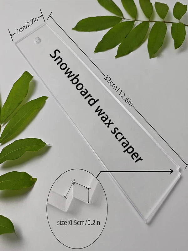 Ski & Snowboard Wax Scraper Set - Double Board Maintenance Tools