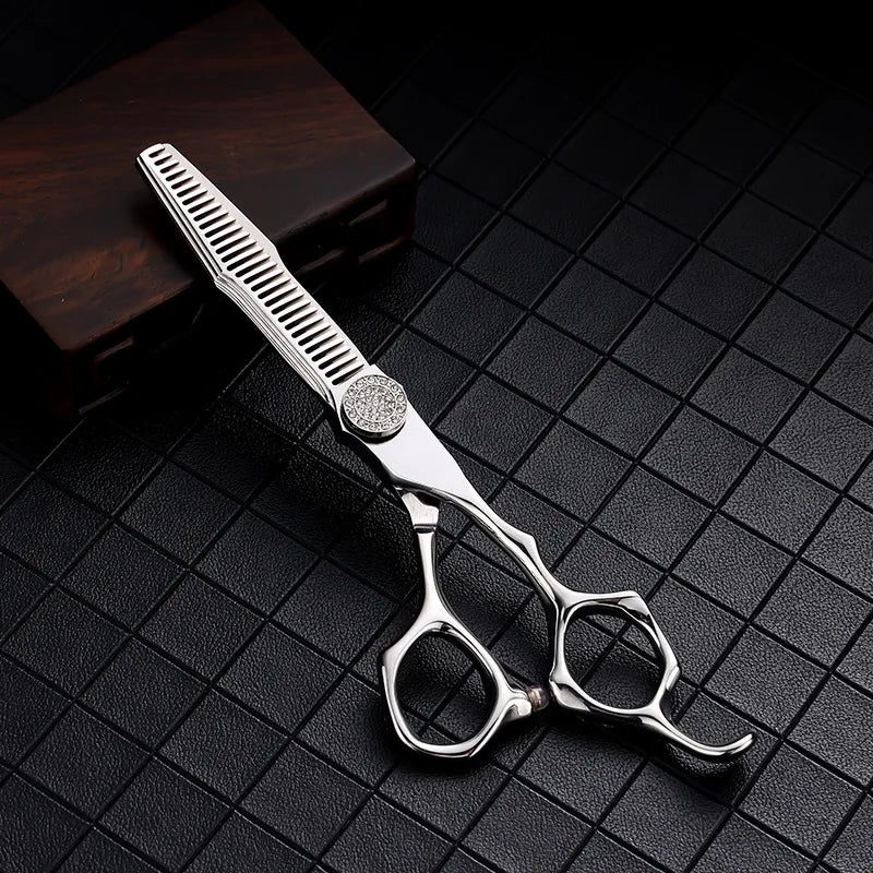 Professional Hairdresser Scissors 6 Inch Japan 440C Steel Hair Cutting Shears Barber Thinning