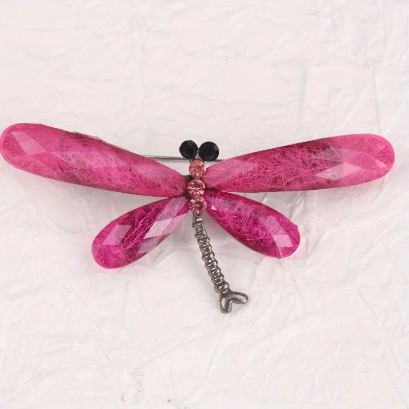 Vintage Dragonfly Brooch Pin for Women Insect Animal Jewelry