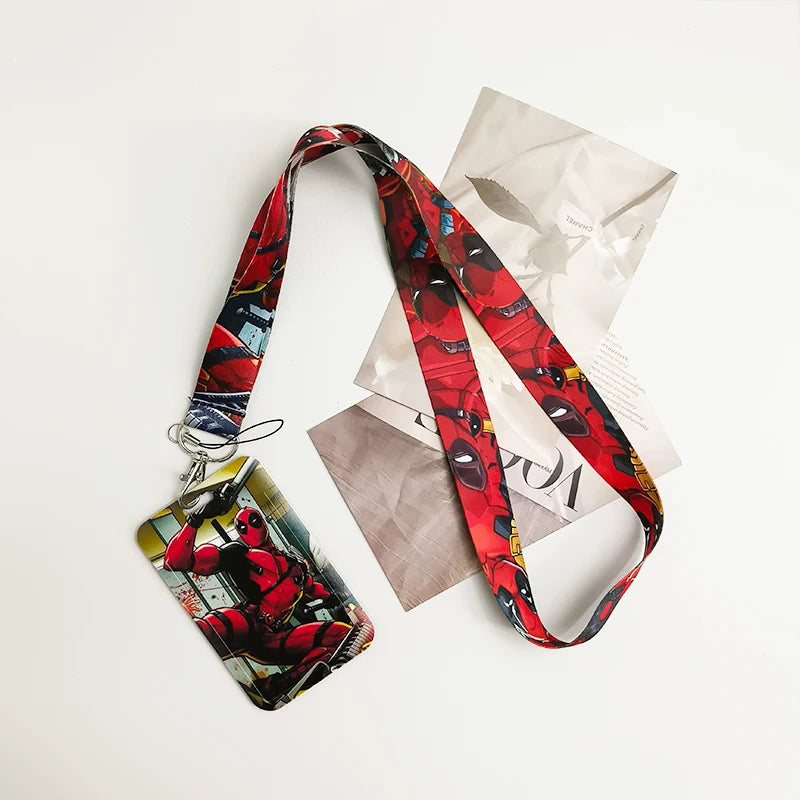 Anime Credential Holder Lanyard for ID Badge Keys & Card Accessories