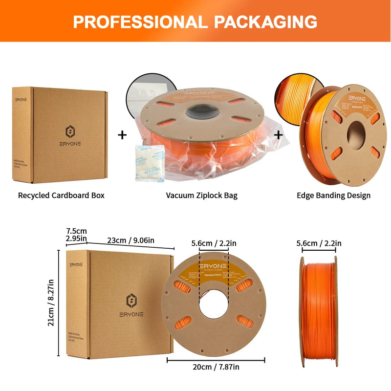 PETG Filament 1kg 1.75mm for 3D Printing Biodegradable High Quality Spool