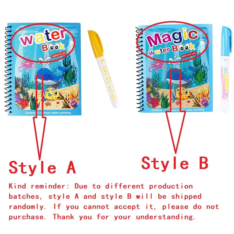 Magic Water Drawing Books for Kids, Art & Painting Toys, Birthday Gift