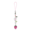 Y2K Handmade Fruit Keychain Set - Strawberry & Peach Fairytale Charm for Girls