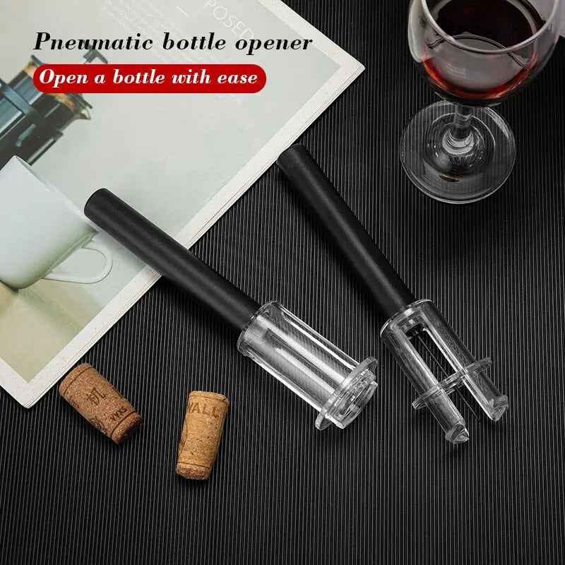 Air Pressure Wine Opener Set - Manual Aluminum Corkscrew for Bottles & Cylinders