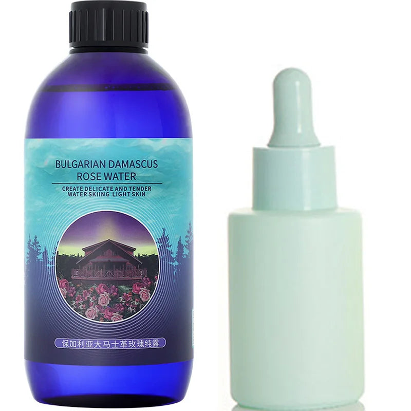 Organic Rose Water Facial Toner - Damask Rose Hydrosol for Brightening Skin, 400ml