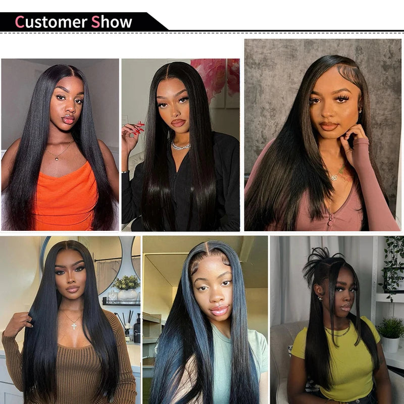 Virgin Human Hair Bundles - Brazilian Straight Hair Extensions 3/6 Pcs