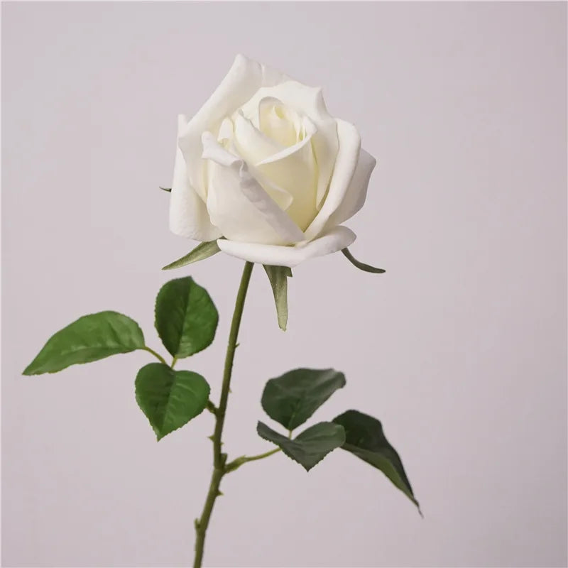 Artificial Moisturizing Rose Flowers Set for Wedding Bridal Decor - Real Touch Faux Flowers