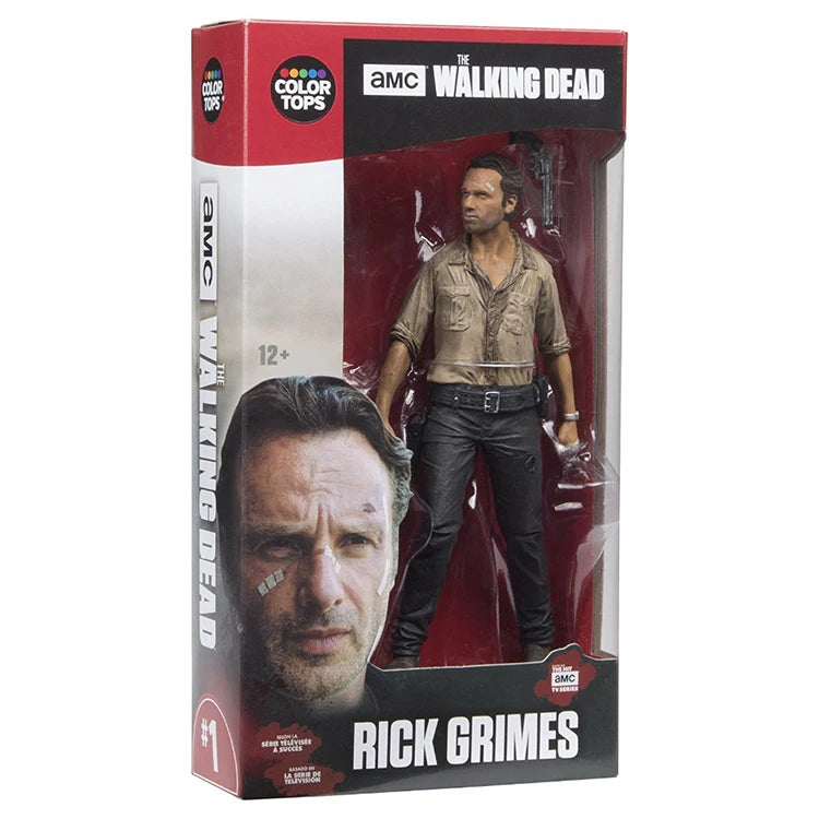 Walking Dead Action Figures Set - Rick, Daryl, Negan PVC Collectible Toys