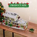 Christmas Village Building Set with Snow House and Car - 1484pcs Kids Holiday Toy