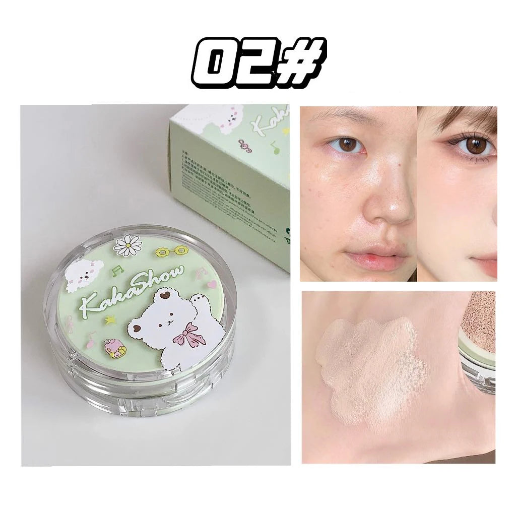 Air Cushion Base Makeup Concealer with Moisturizing and Oil Control - Light, Whitening, Long-Lasting
