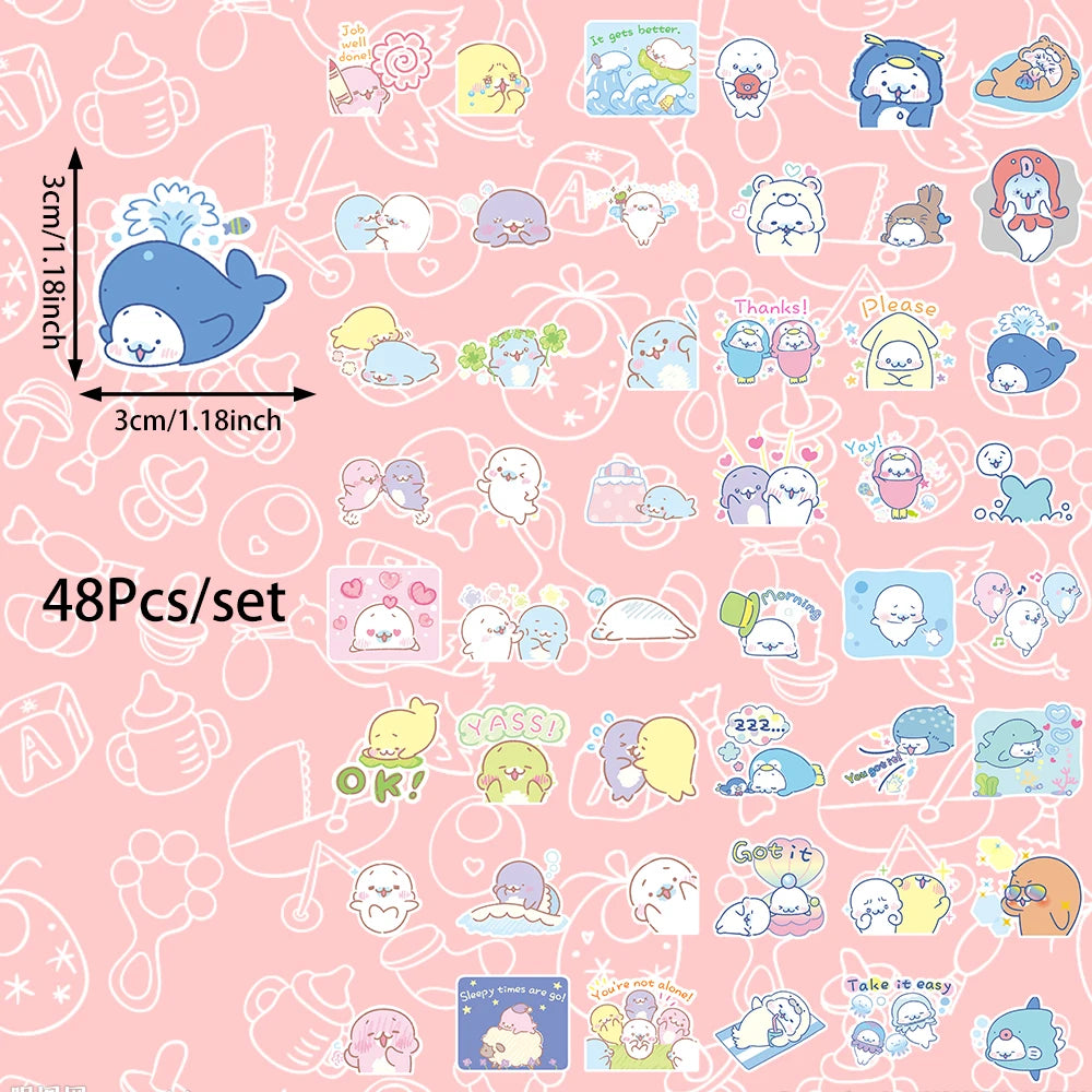 Sea Creature Sticker Set for Decorations - Small Party Gift