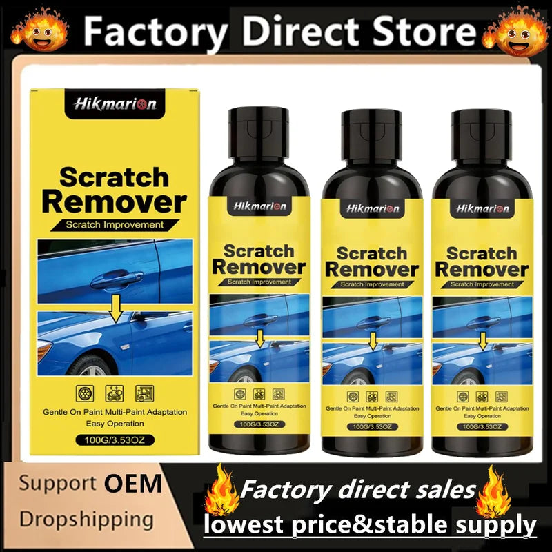 Car Scratch Repair Polish Wax - Removes Fine Scratches & Restores Shine for All Paint Types