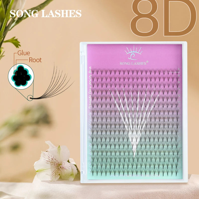 Eyelash Extension Fans Set - Premade Narrow Volume Fan Lashes for Eyelash Extensions