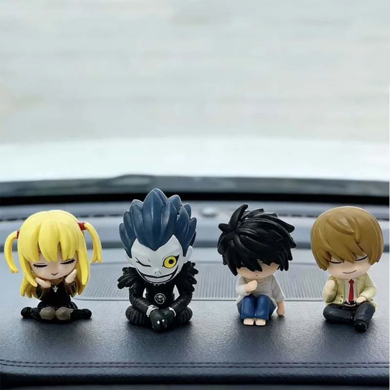 Death Note Q-Style Sleeping Character Mini Car Decoration Anime Gift Set