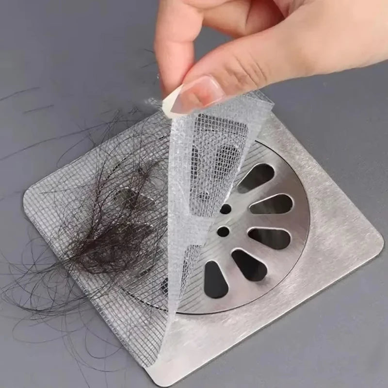 Disposable Shower Drain Hair Catcher Mesh Strainer Filter - Bathroom & Kitchen Drain Stopper, 10/30 pcs