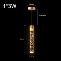 Modern Crystal Pendant Light Fixture for Living Room and Bedroom - Adjustable Color & Brightness
