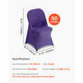 Stretch Spandex Chair Covers Set for Wedding Party Events - 50 Pcs