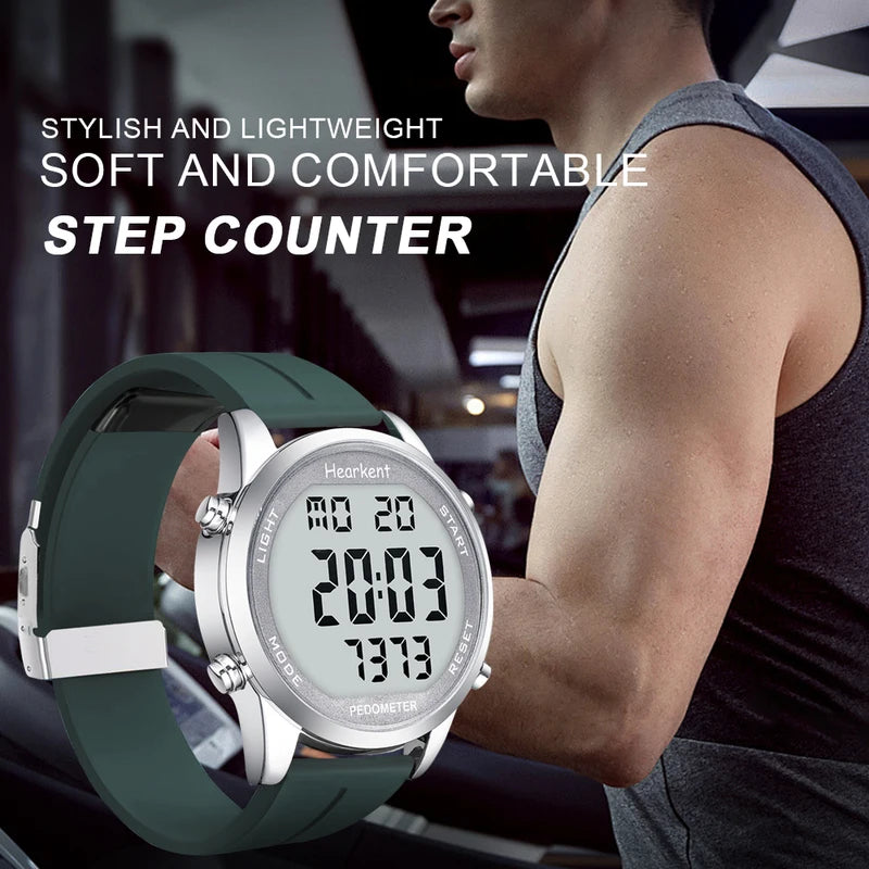 Digital Pedometer Sport Watch with Calories Step Counter Waterproof Fitness Tracker