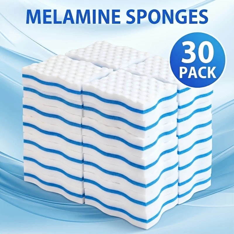 Multi-Purpose Melamine Sponge Eraser Set for Kitchen & Bathroom Cleaning - 10/20/30 pcs