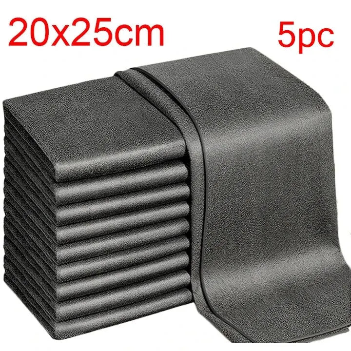 Reusable Microfiber Cleaning Cloths - Household Wipes for Glass, Mirror, Kitchen & Home - 1/3/5/10 pcs