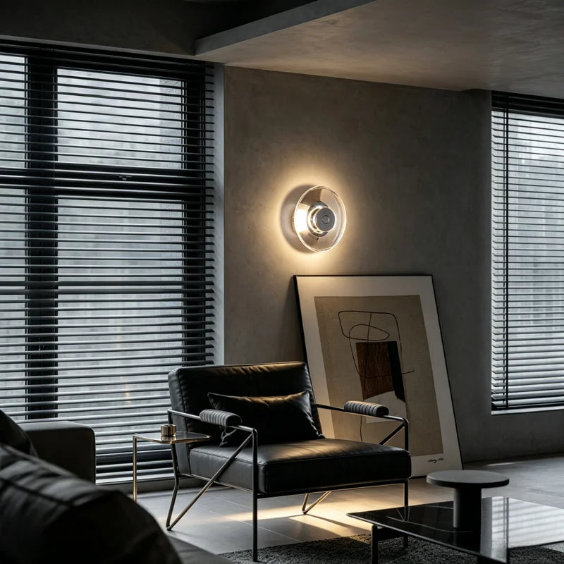Modern Circular LED Wall Light for Bedroom Living Room Corridor Home Decor