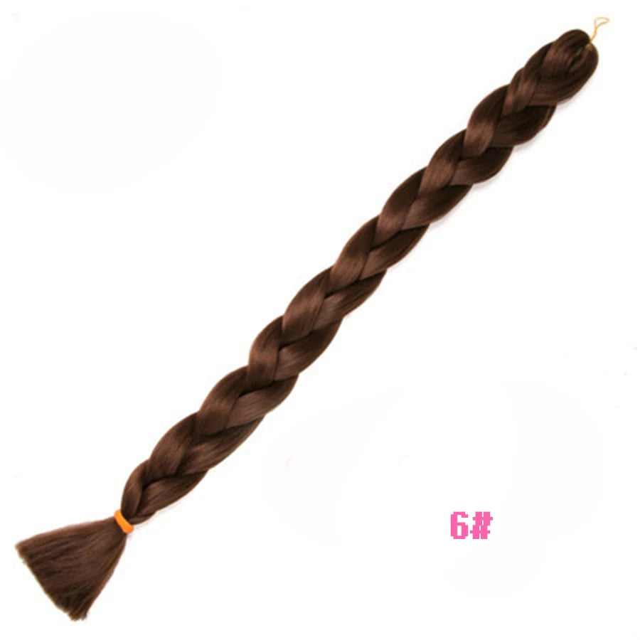 Braiding Hair Extensions - Synthetic Fiber Jumbo Braid 82 Inch 165g - Multiple Colors