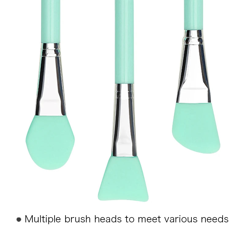 Silicone Facial Mask Brush Set - Makeup & Skincare Application Tools
