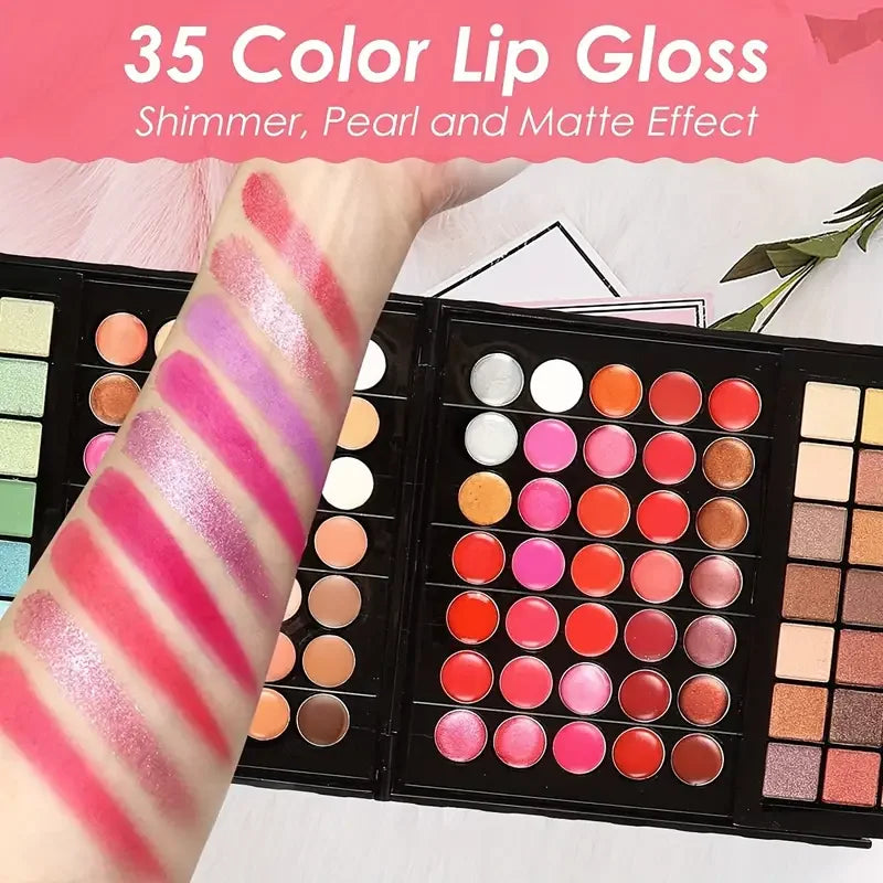 177 Color Makeup Set with Eyeshadow Palette, Blush, Lip Gloss & Concealer