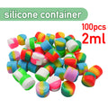 Mini Silicone Storage Containers 2ml - Non-Stick Travel Jars for Creams & Ointments
