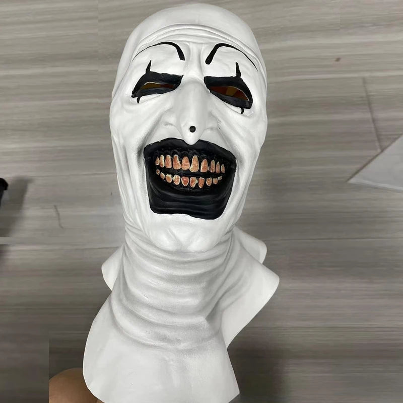 Art The Clown Cosplay Costume Jumpsuit Mask for Halloween & Movie Fans