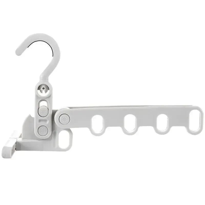 Portable Foldable 5-Hole Clothes Hanger Outdoor Travel Drying Rack for Camping and Hotel