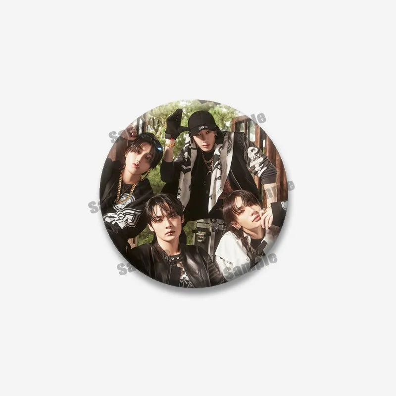 Kpop Boys Band Coin Badge Lapel Pin Jewelry for Fans - Multiple Colors & Sizes