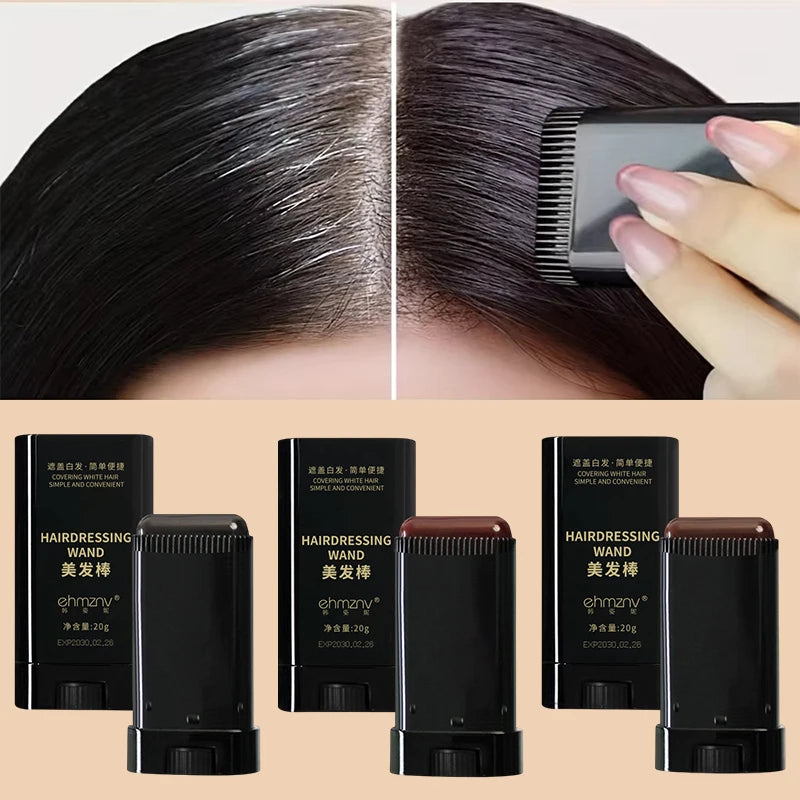 Hair Color Stick for Men & Women Hair Concealer Instant Gray Cover Applicator