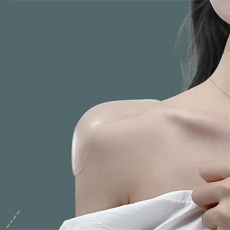 Self-Adhesive Silicone Shoulder Pads - Breathable, Reusable, Soft Cushioning for Clothing DIY