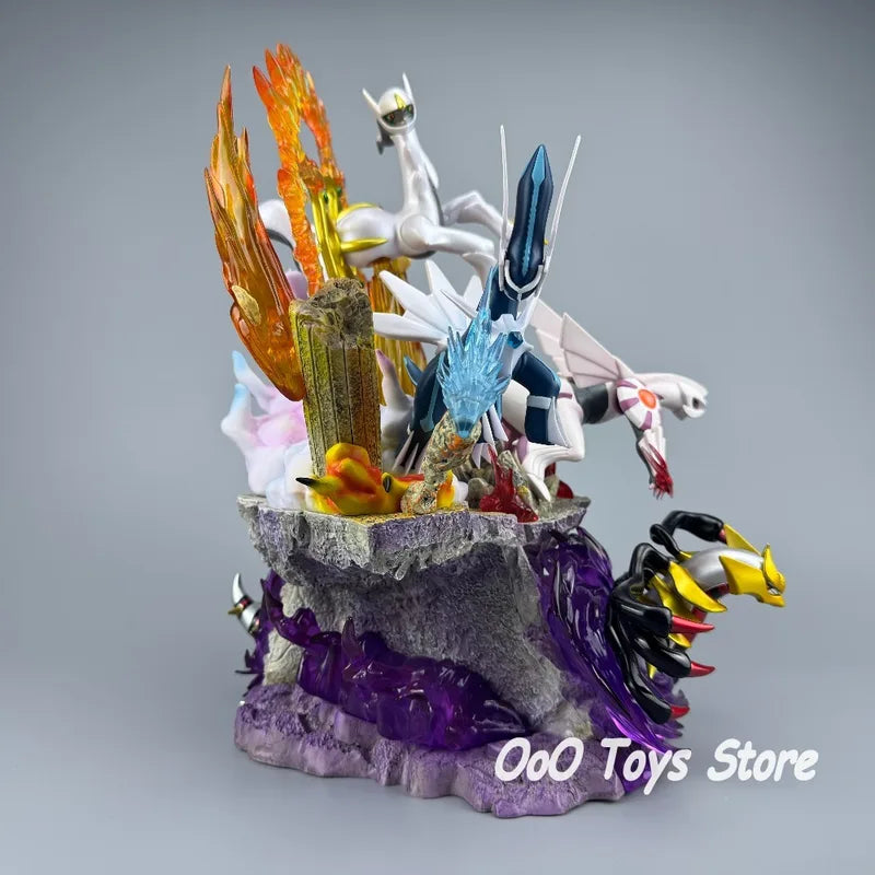 14.57in Anime Pokémon Action Figures Set - Dialga Palkia Giratina Arceus PVC Collectible Toys
