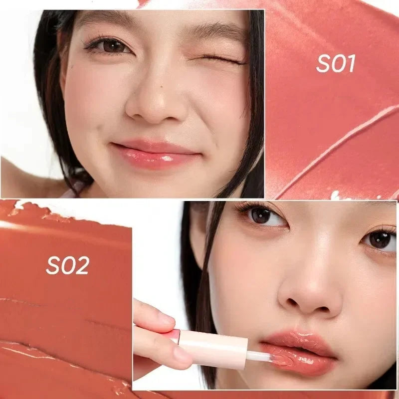 Long-Lasting Liquid Lipstick with Mirror Water Light Lip Gloss - Various Colors