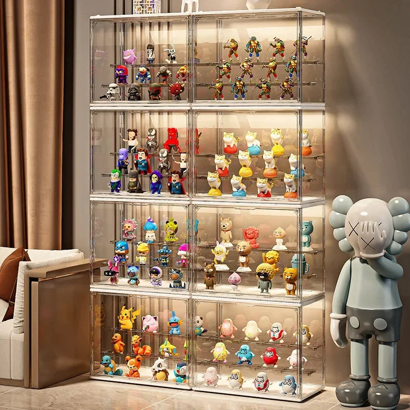 Acrylic Display Ladder Rack for Jewelry & Collectibles - Transparent