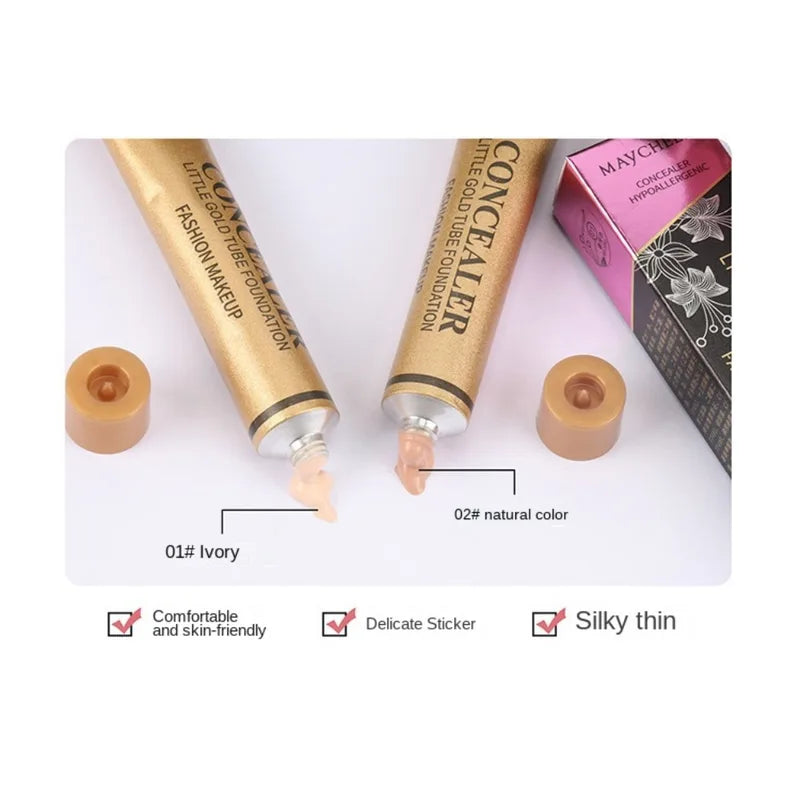 Waterproof Hypoallergenic Face Concealer & Foundation Set - Long Lasting Makeup