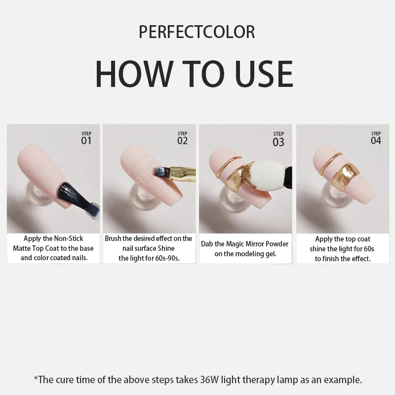 Non-Stick Matte Gel Top Coat for Nail Polish - Long Lasting & Powder-Resist