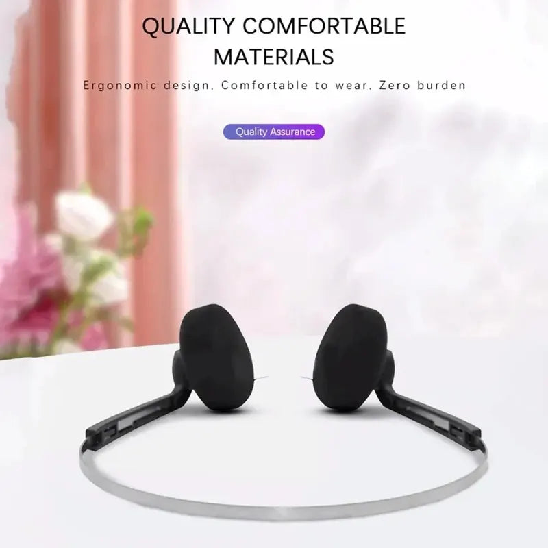 3.5mm Wired Retro On-Ear Headphones Classic Walkman Style Portable Stereo Earphones